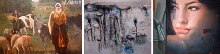 Trong gallery của Sabti trưng bày những tác phẩm hội họa từ cổ điển cho đến trừu tượng và... minh họa.