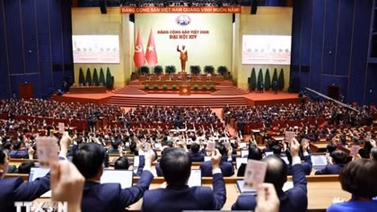 Thông qua Nghị quyết Đại hội đại biểu toàn quốc lần thứ XIV của Đảng