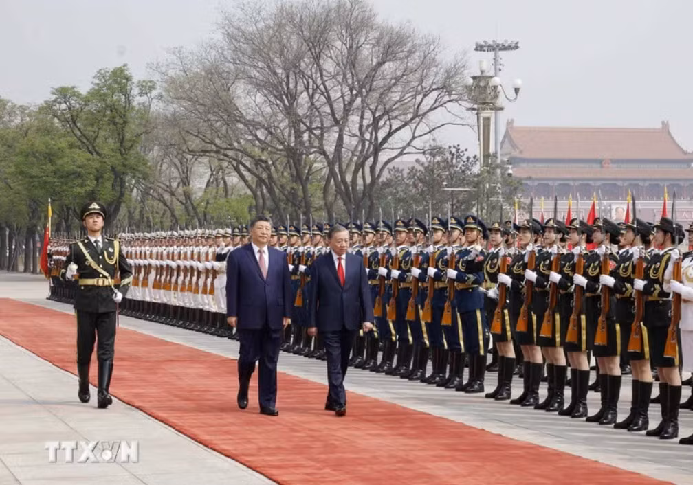 Tổng Bí thư, Chủ tịch Trung Quốc Tập Cận Bình chủ trì Lễ đón chính thức Tổng Bí thư, Chủ tịch nước Tô Lâm -0