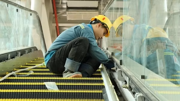 Xuyên Tết lắp đặt thiết bị tại nhà ga sân bay Long Thành