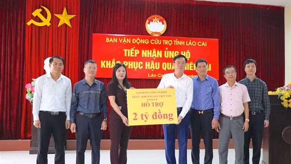 TKV ủng hộ 10 tỷ đồng hỗ trợ các tỉnh miền núi phía Bắc khắc phục hậu quả thiên tai