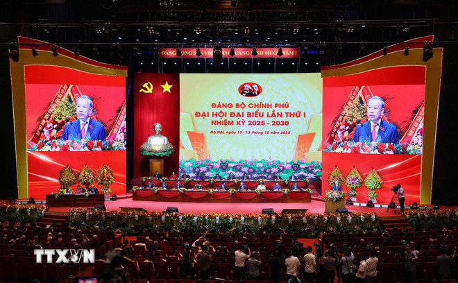 Phát biểu của Tổng Bí thư Tô Lâm tại Đại hội Đảng bộ Chính phủ lần thứ nhất -0