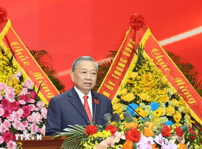 Phát biểu của Tổng Bí thư Tô Lâm tại Đại hội Đảng bộ Chính phủ lần thứ nhất -0