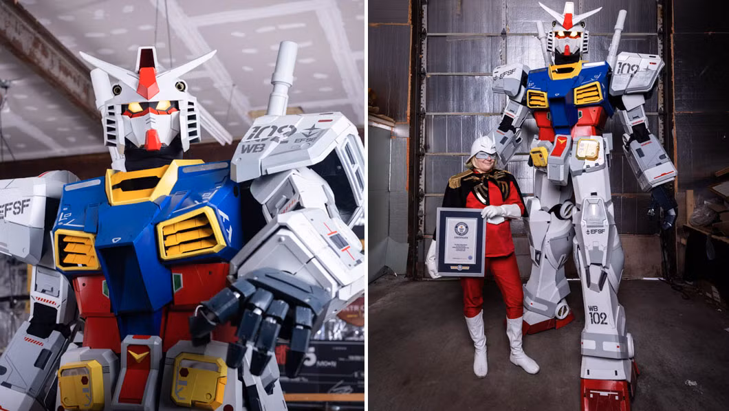 Trang phục cosplay Gundam lớn nhất -0