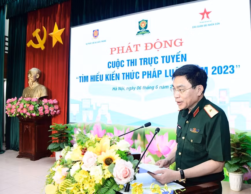 Phát động cuộc thi trực tuyến “Tìm hiểu kiến thức pháp luật năm 2023” trên Báo Quân đội nhân dân -0