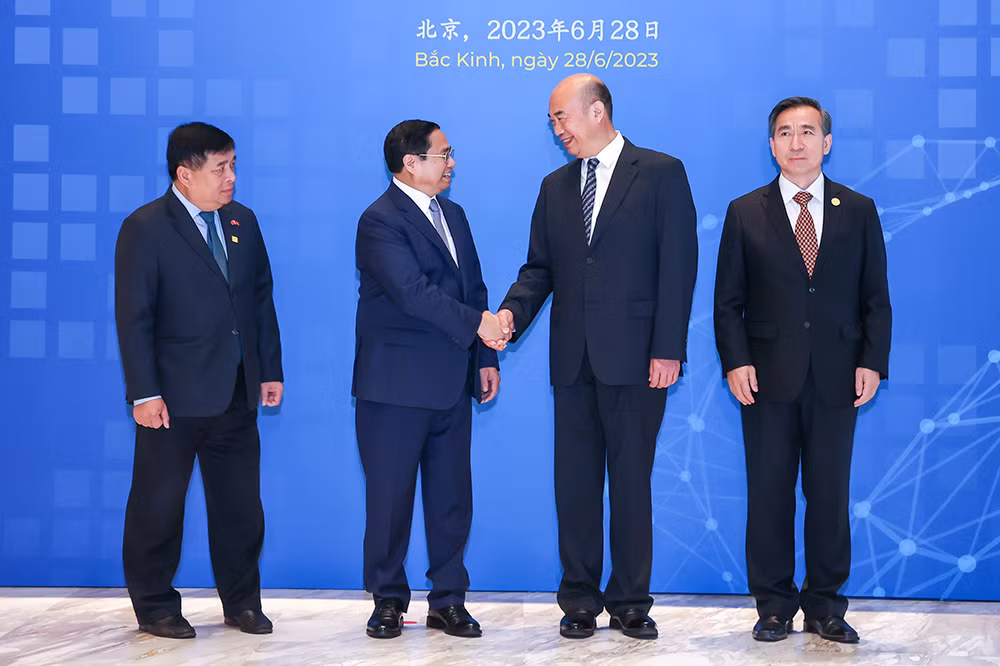 Thủ tướng Phạm Minh Chính dự Diễn đàn hợp tác đầu tư và thương mại Việt Nam-Trung Quốc -0