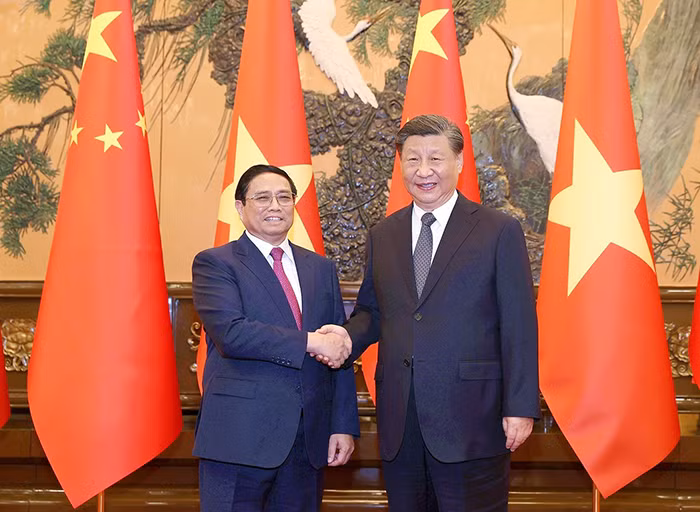 Thủ tướng Phạm Minh Chính hội kiến Tổng Bí thư, Chủ tịch Trung Quốc Tập Cận Bình -0
