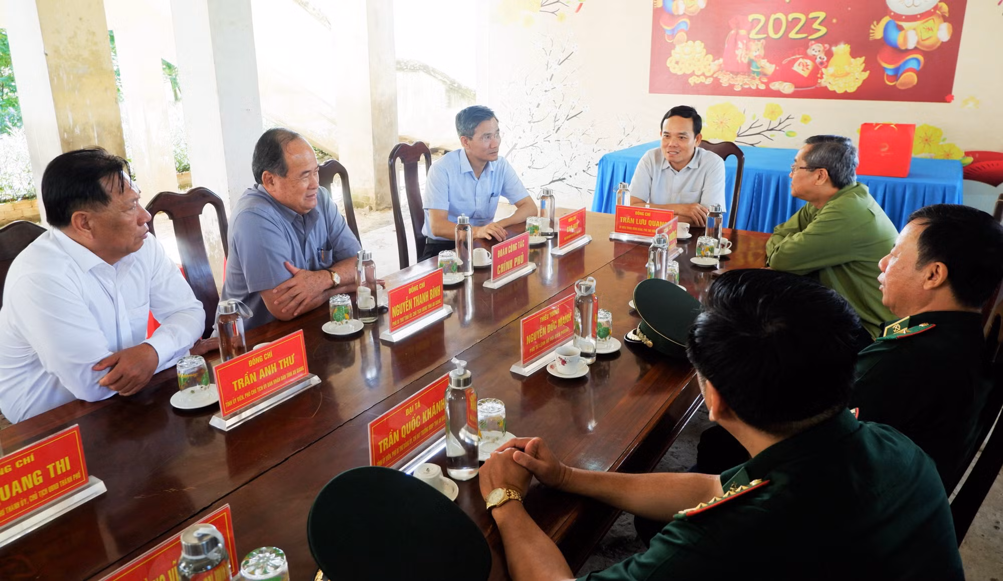 Phó Thủ tướng Chính phủ Trần Lưu Quang kiểm tra công tác phòng, chống buôn lậu trên tuyến biên giới An Giang -0