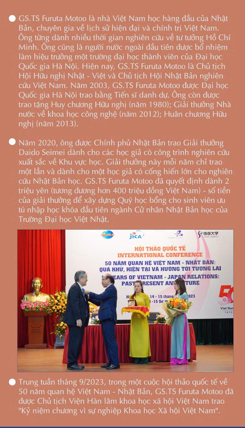 GS.TS Furuta Motoo: “Tài sản quý giá nhất của tôi là những người bạn Việt Nam” -0