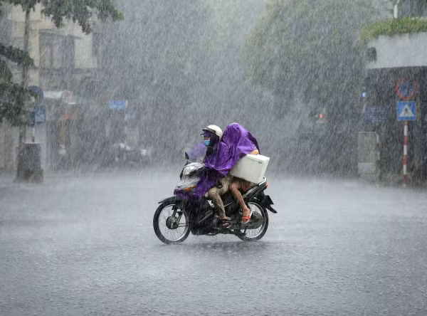 Miền Bắc mưa to sáng sớm -0