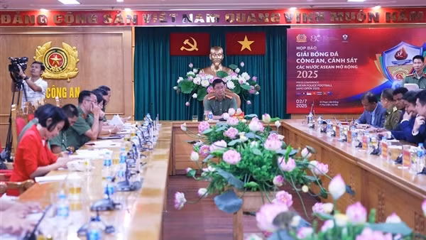 Bảy quốc gia tham dự Giải Bóng đá Công an, Cảnh sát các nước ASEAN mở rộng năm 2025