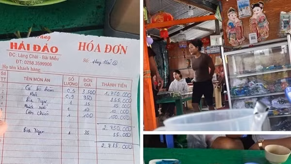 Xôn xao vụ thực khách tố nhà hàng ở Nha Trang “chém đẹp” món cá bò hòm