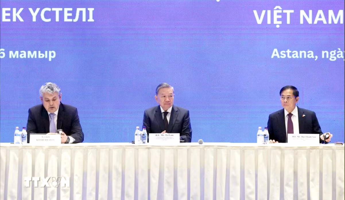 Tổng Bí thư Tô Lâm dự Tọa đàm bàn tròn doanh nghiệp Việt Nam - Kazakhstan -0