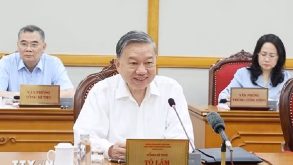 Tổng Bí thư Tô Lâm chủ trì họp cho ý kiến về tiến độ sắp xếp tổ chức bộ máy