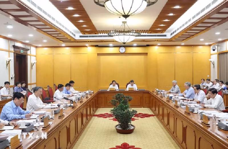 Tổng Bí thư Tô Lâm chủ trì họp cho ý kiến về tiến độ sắp xếp tổ chức bộ máy -0