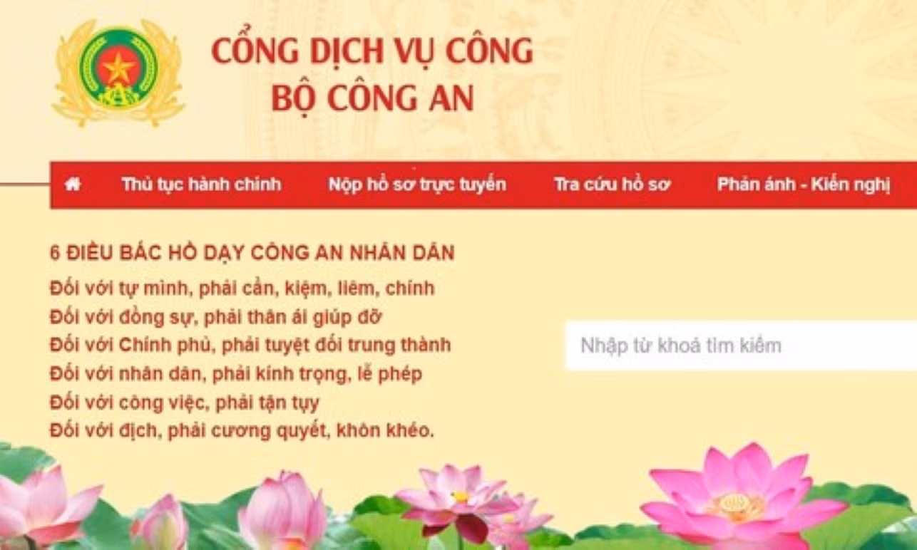 Bộ Công an hướng dẫn người dân đăng ký tài khoản trên cổng dịch vụ công -0