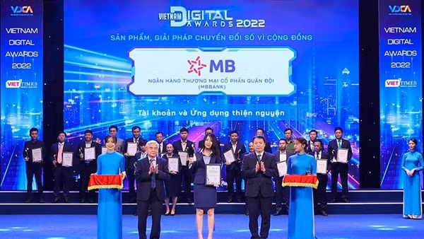 MB “thắng lớn” tại Giải thưởng Chuyển đổi số Việt Nam 2022
