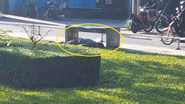 Đi thể dục sáng, tá hỏa phát hiện xác chết dưới ghế đá