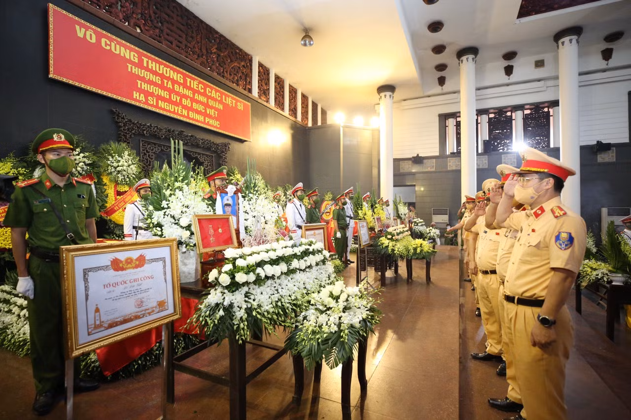 Tổ chức trọng thể Lễ tang 3 liệt sỹ Công an hy sinh khi chữa cháy -0