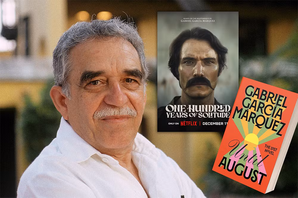 gabriel garcía márquez và 2 tác phẩm phái sinh gần đây của mình. ảnh evanston public library, netflix và amazon.jpg -0