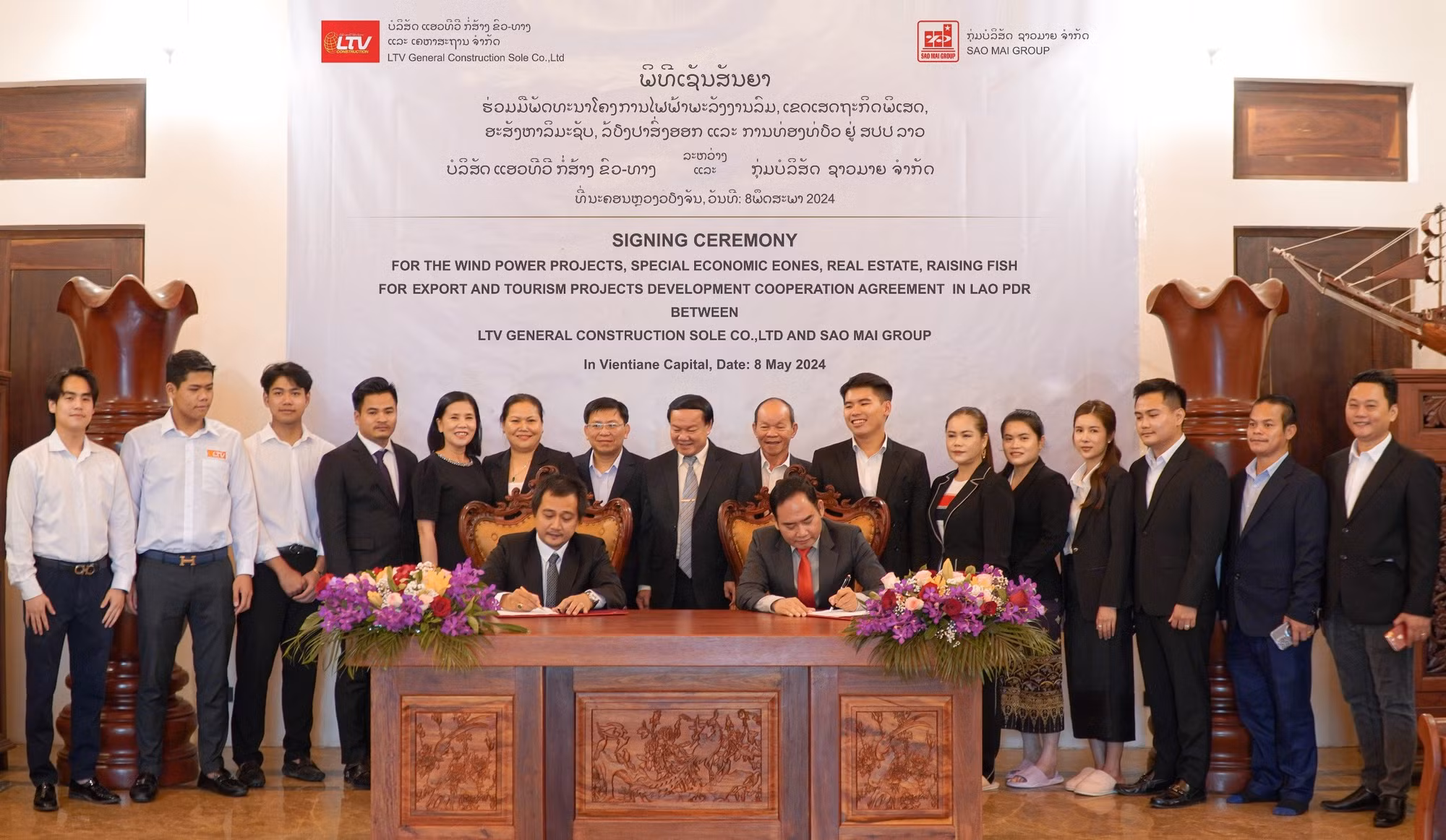 Sao Mai Group “bắt tay” LTV Group cùng khảo sát đầu tư năng lượng sạch trên lãnh thổ Lào -0