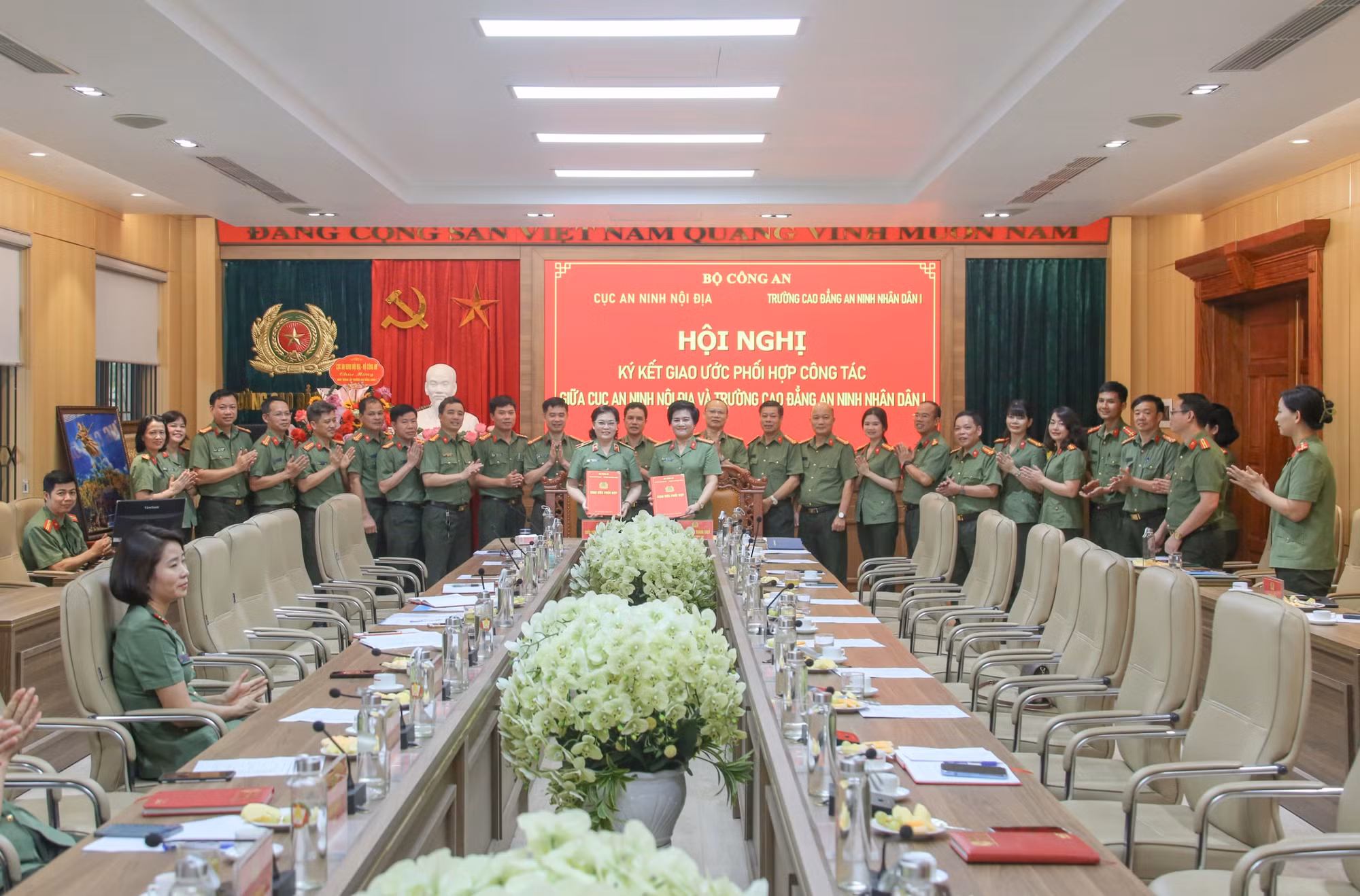 Tăng cường mối quan hệ phối hợp giữa Cục An ninh nội địa và Trường Cao đẳng ANND I -0