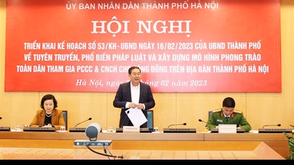 Hà Nội đặt mục tiêu mỗi hộ gia đình có ít nhất 1 người được tập huấn về PCCC