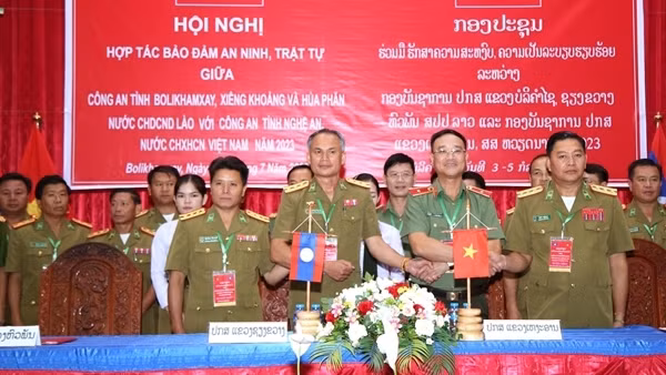 Tăng cường hợp tác bảo đảm ANTT giữa Công an tỉnh Nghệ An với Công an 3 tỉnh nước bạn Lào