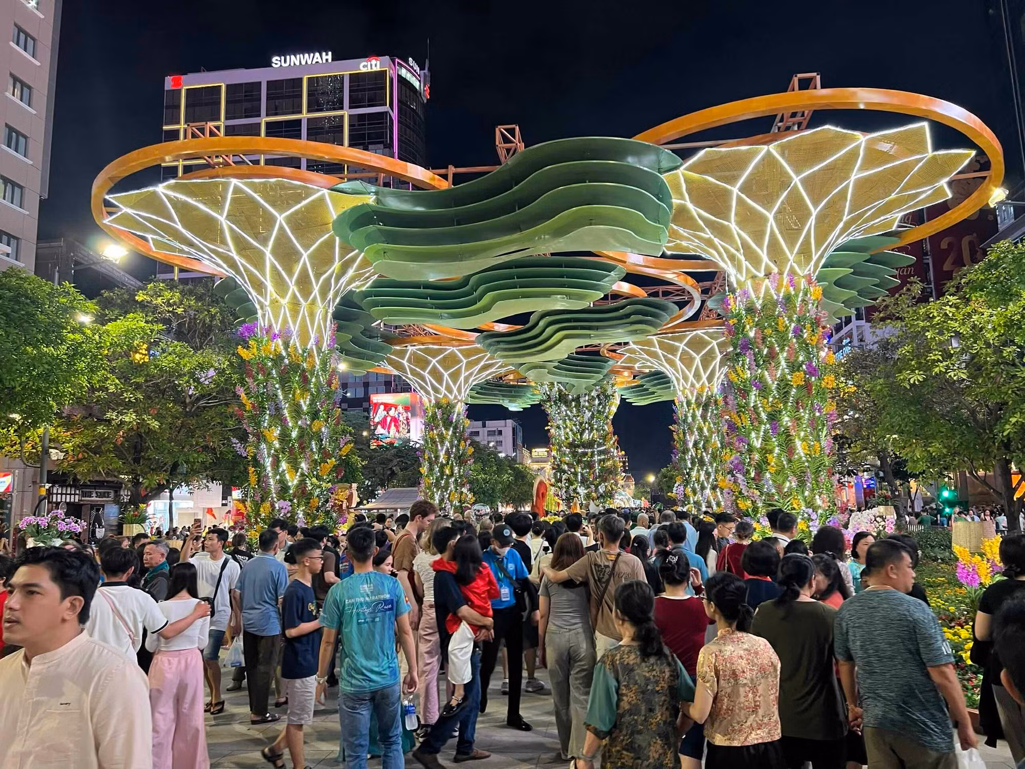 Khai mạc Đường hoa Nguyễn Huệ Tết Bính Ngọ 2026 -0