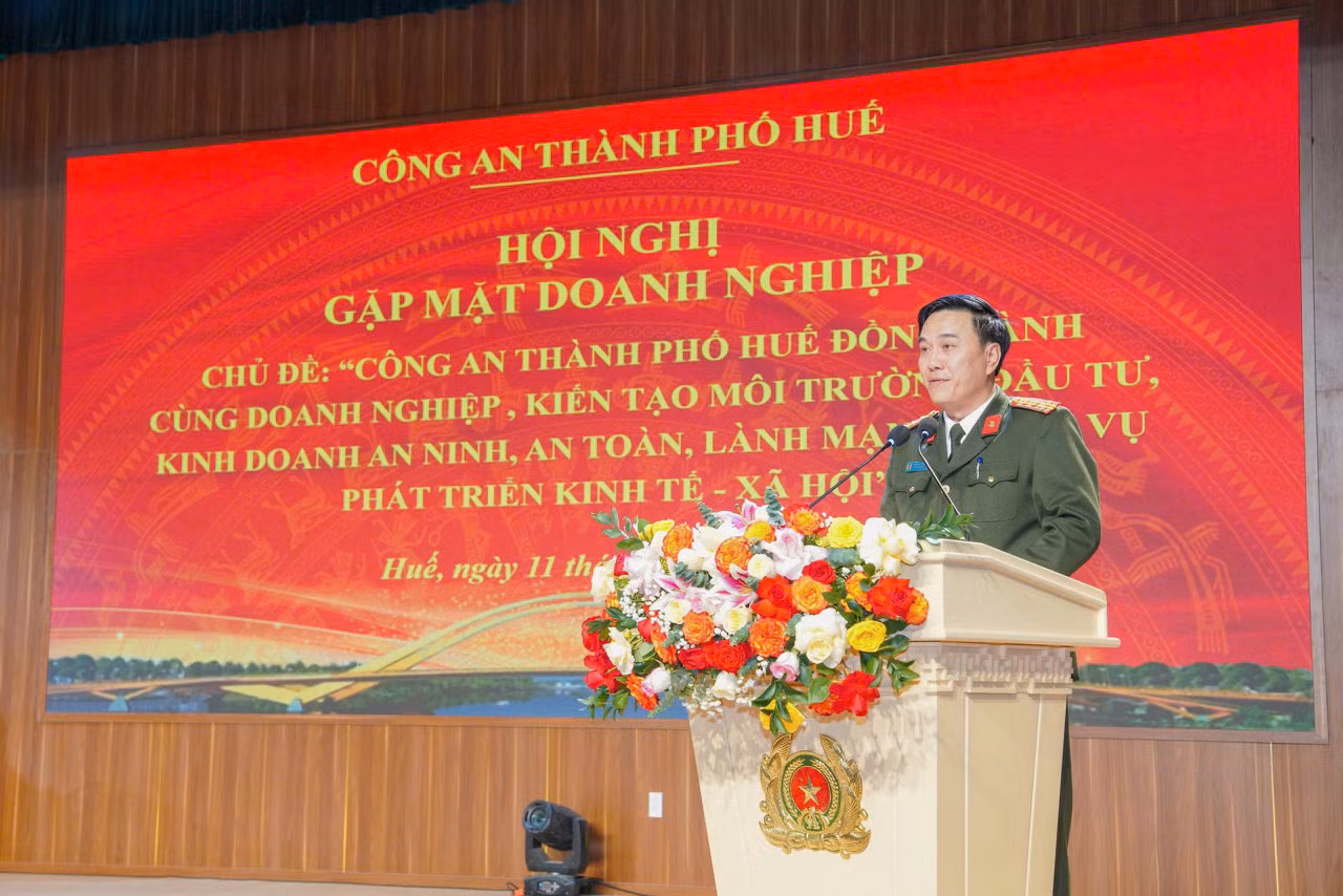 Chuyển từ “quản lý” sang “phục vụ”: Công an TP Huế sát cánh cùng doanh nghiệp phát triển bền vững -0
