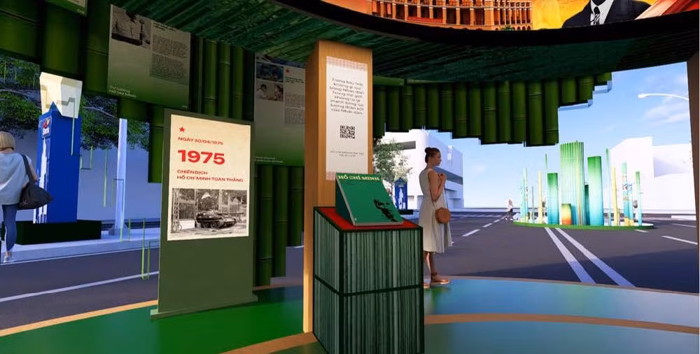 Không gian văn hóa Hồ Chí Minh ở Đường sách Tết 2026 có chủ đề “Rừng tre kể chuyện” -0