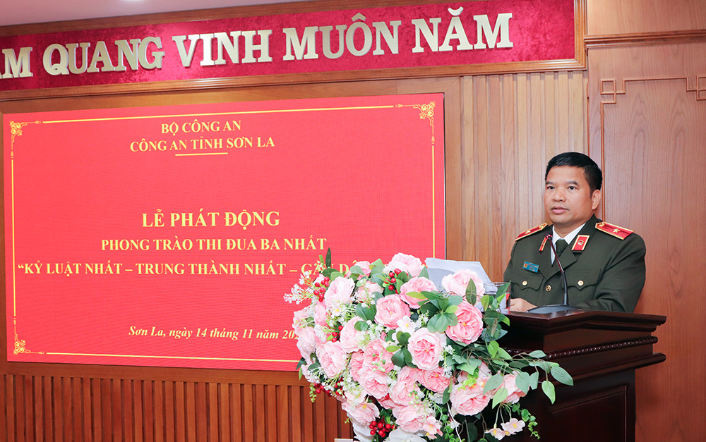 Phong trào thi đua “Ba nhất” - lời hiệu triệu trong toàn lực lượng Công an tỉnh Sơn La -0