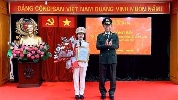 Bổ nhiệm Đại tá Từ Thị Thu Hoà giữ chức vụ Phó Cục trưởng Cục Công tác chính trị