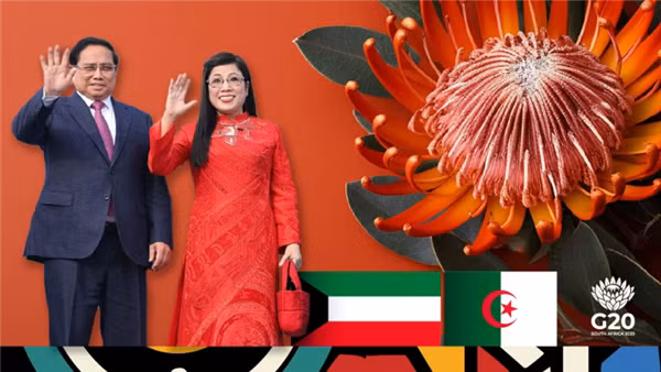 Thủ tướng Phạm Minh Chính thăm chính thức Kuwait, Algeria và dự Hội nghị Thượng đỉnh G20 tại Nam Phi