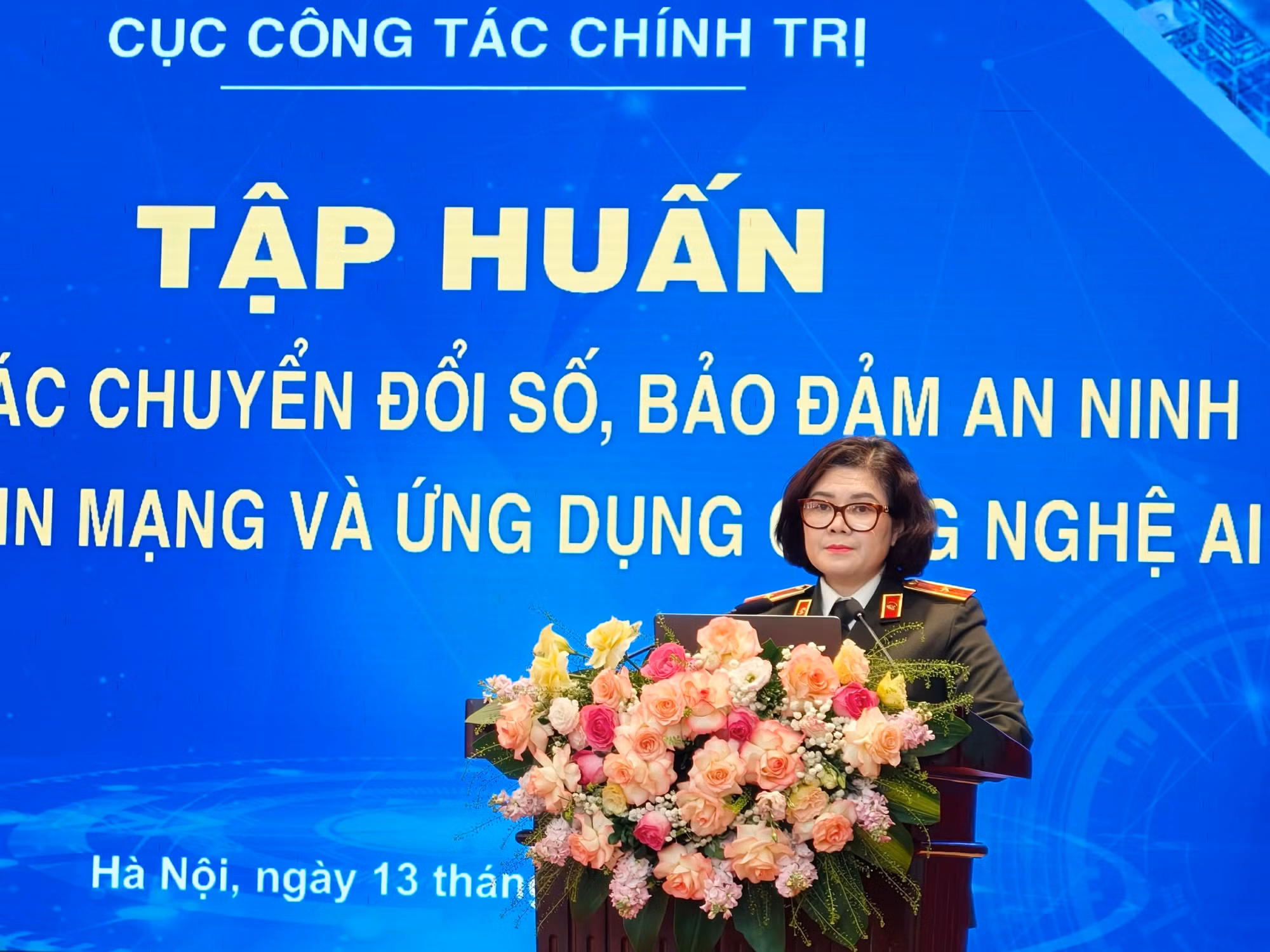 Cục Công tác chính trị tổ chức hội nghị tập huấn đẩy mạnh chuyển đổi số và ứng dụng AI -0
