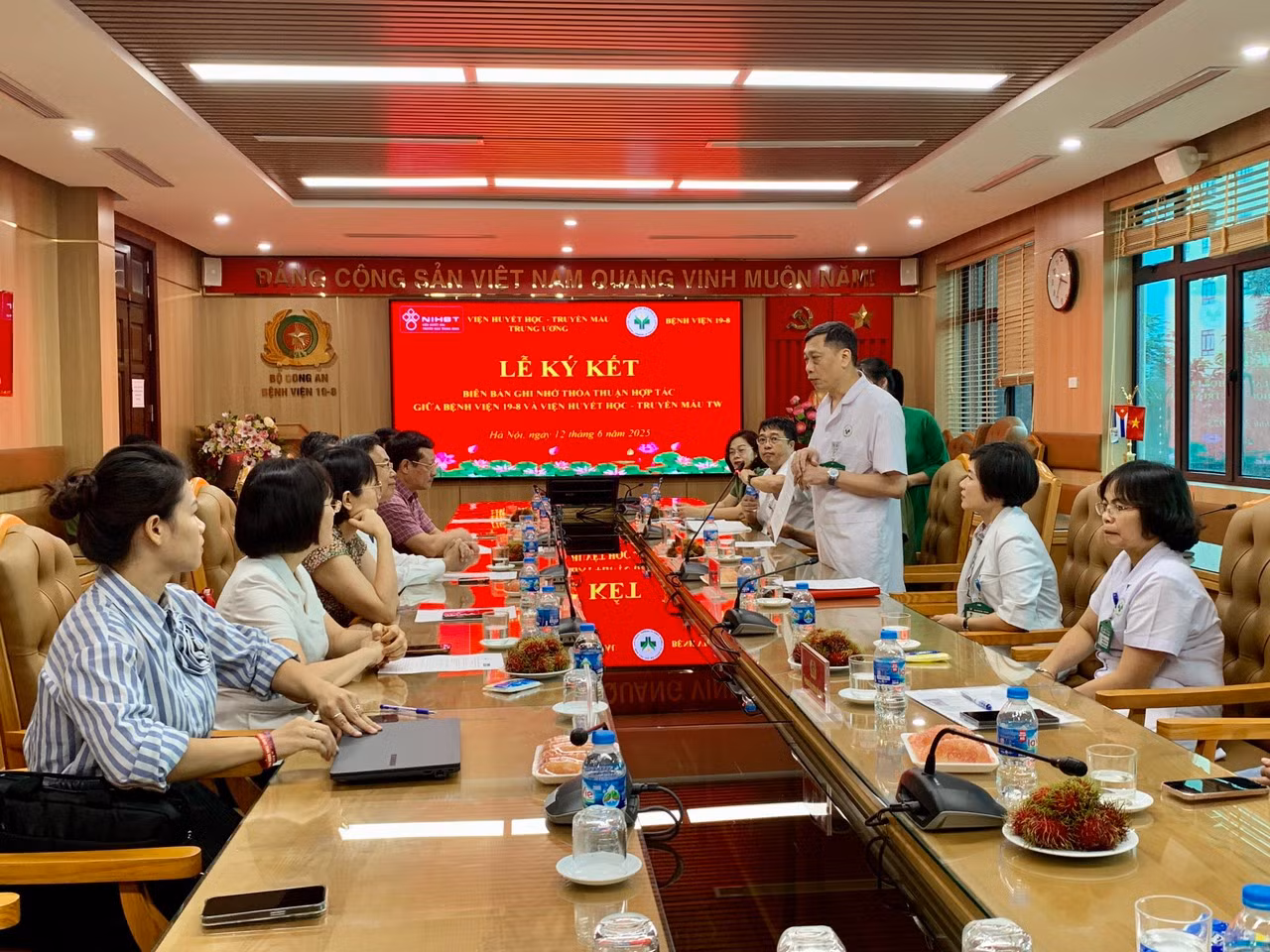 Ký kết tác chuyên môn giữa Bệnh viện 19-8 và Viện Huyết học – Truyền máu Trung ương -0