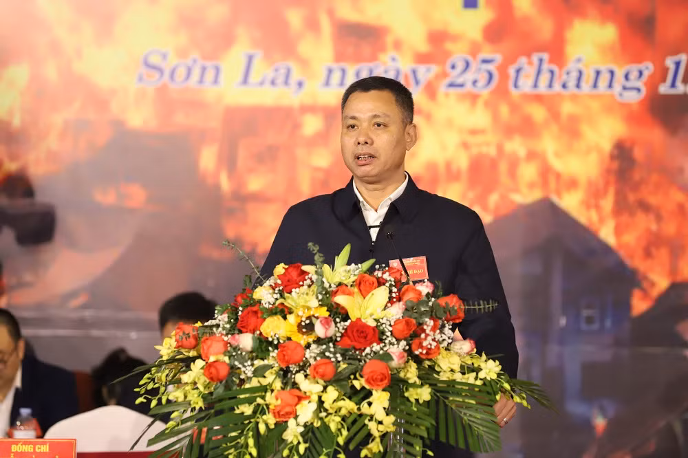 UBND tỉnh Sơn La diễn tập phương án ứng phó cháy lớn khu dân cư năm 2023 -0