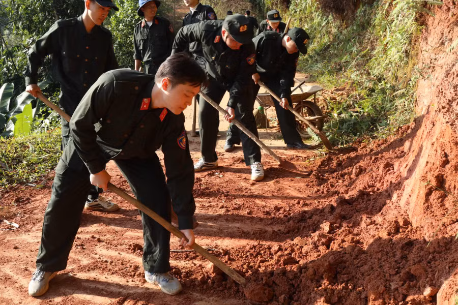 Trường Cao đẳng CSND I tổ chức nhiều hoạt động ý nghĩa hỗ trợ nhân dân tại Lào Cai -0