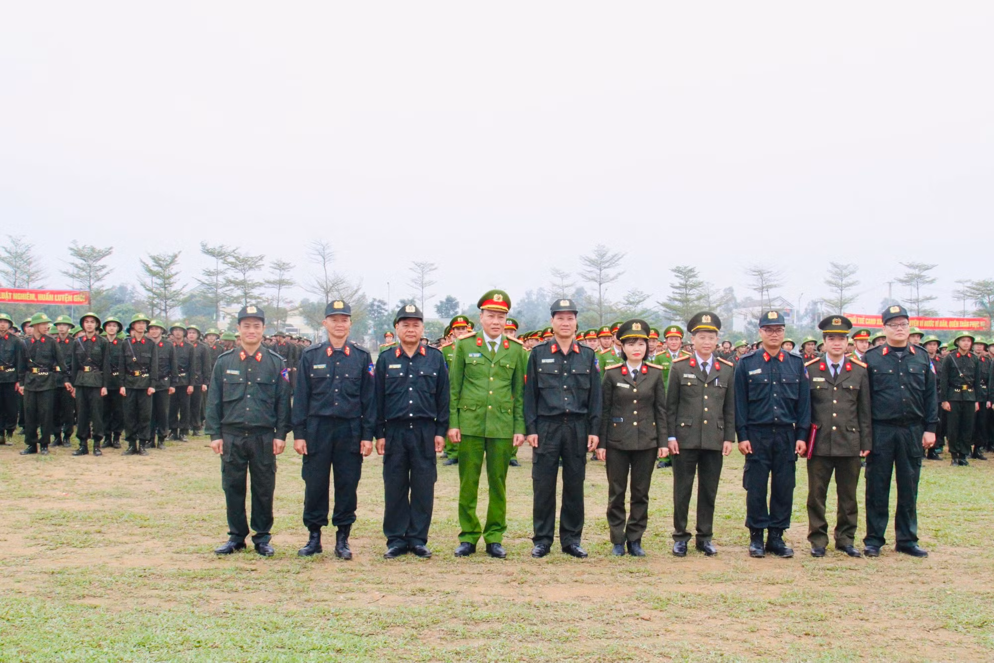 Khai giảng khoá huấn luyện cho 719 công dân thực hiện nghĩa vụ tham gia CAND -0