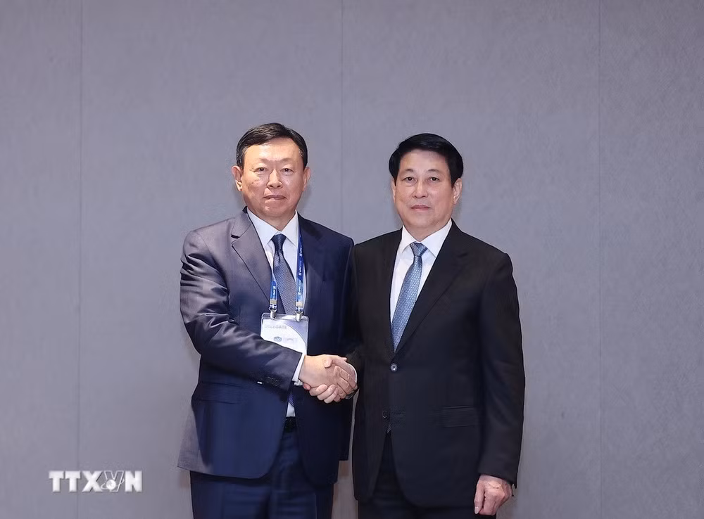 Chủ tịch nước Lương Cường tiếp Lãnh đạo các Tập đoàn -0