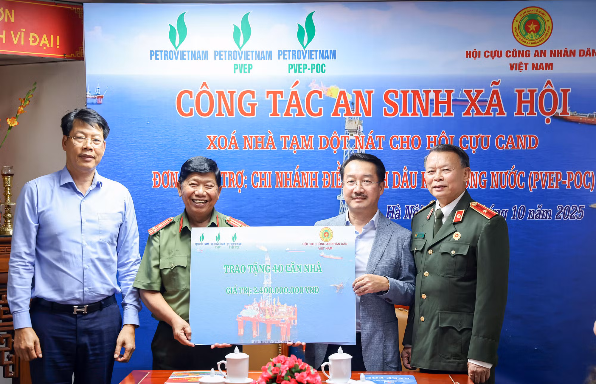Hội Cựu CAND và PVEP-POC chung tay xây dựng 40 mái ấm nhân ái -0