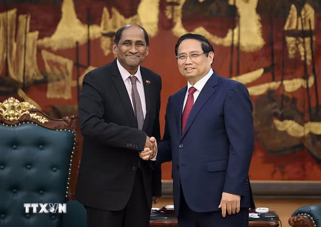 Thủ tướng Phạm Minh Chính tiếp Đại sứ Indonesia và Singapore đến chào từ biệt -0