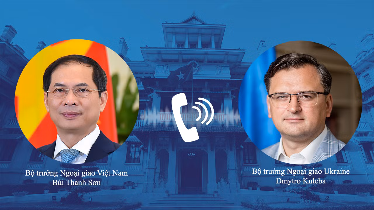 Bộ trưởng Ngoại giao Bùi Thanh Sơn điện đàm với Bộ trưởng Ngoại giao Liên bang Nga và Ukraine -0