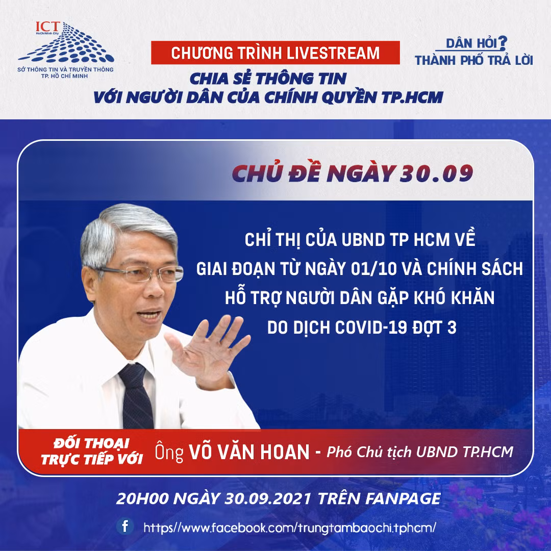 Lãnh đạo TP Hồ Chí Minh thông tin về các vấn đề từ ngày 1/10 -0