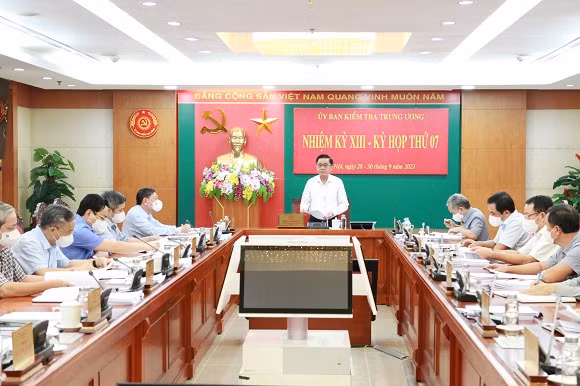Thông cáo báo chí Kỳ họp thứ bảy của Ủy ban Kiểm tra Trung ương khóa XIII -0