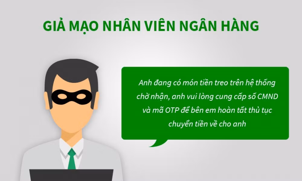 Cảnh báo giả danh nhân viên ngân hàng lừa đảo -0