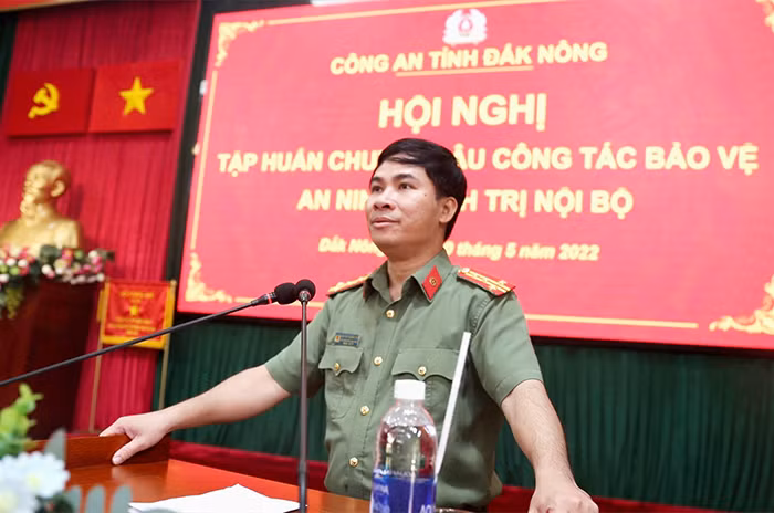 Công an Đắk Nông tổ chức tập huấn công tác bảo vệ an ninh chính trị nội bộ -1