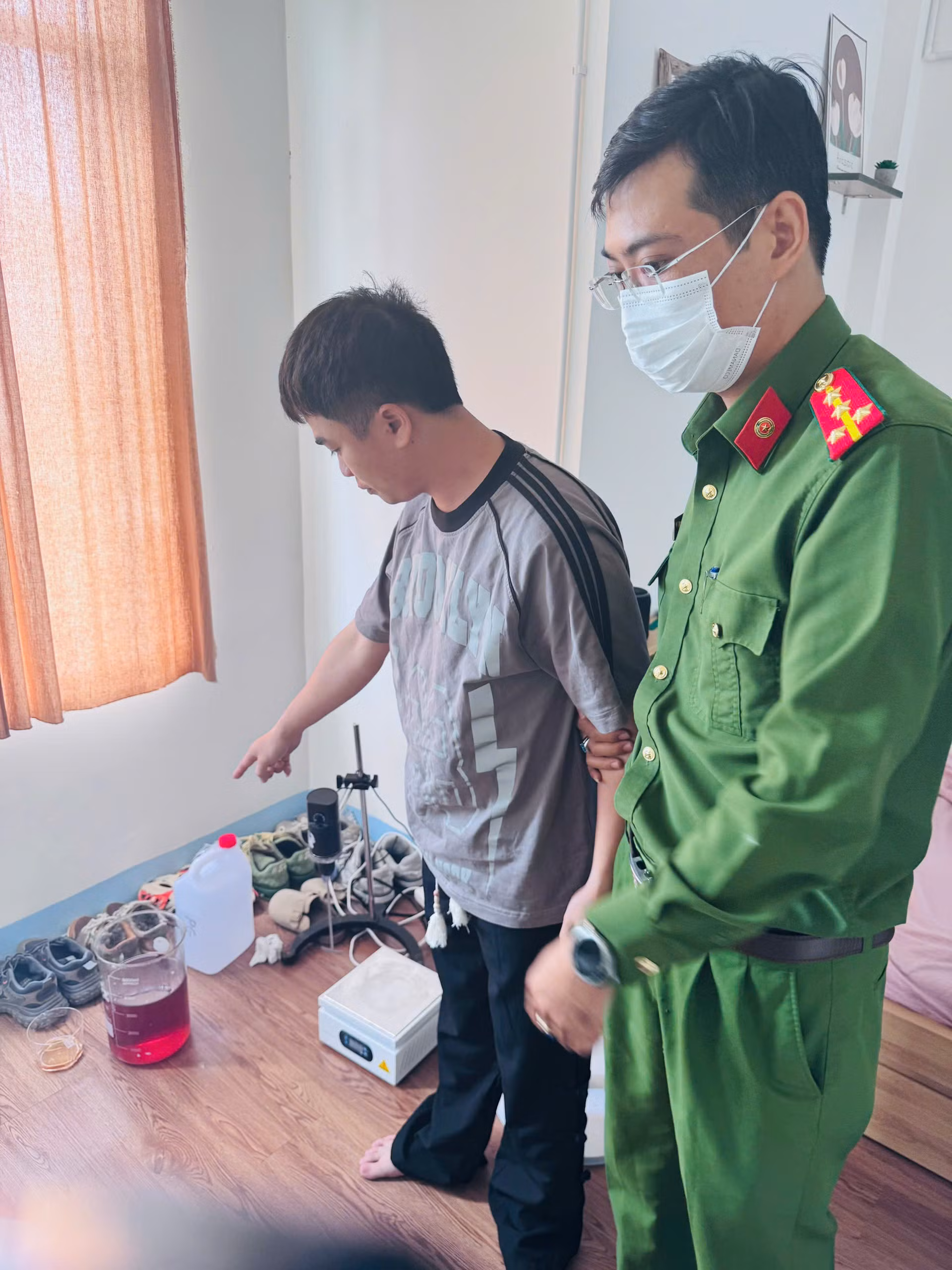 Quảng Ngãi: Phát hiện một vụ sản xuất trái phép chất ma túy -0