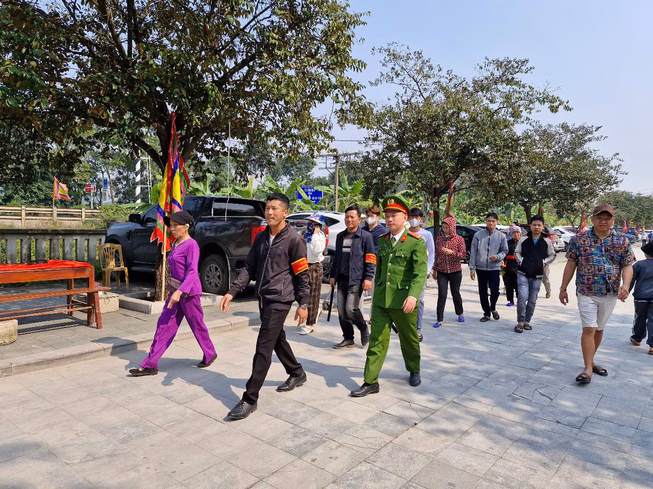 Huy động gần 100 CBCS đảm bảo ANTT Lễ hội đền Bà Triệu -0