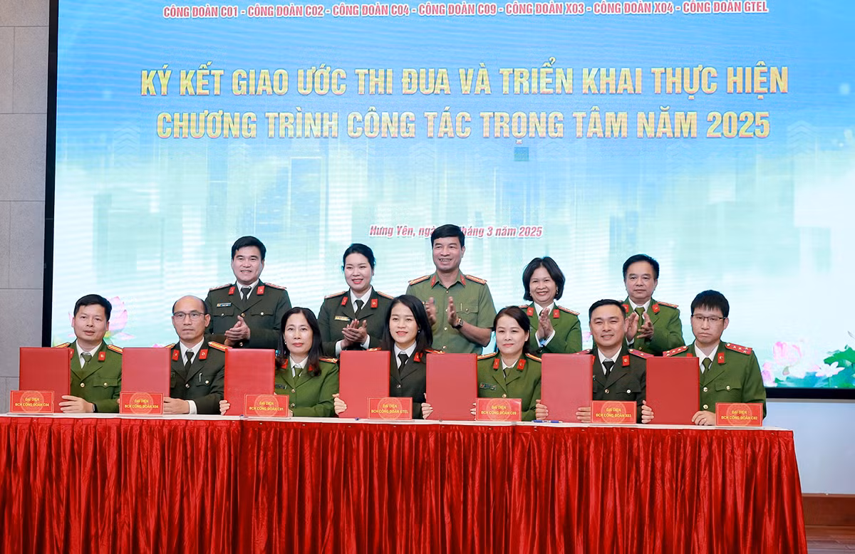 Công đoàn Khối thi đua số 4 ký Giao ước thi đua và triển khai công tác năm 2025 -0
